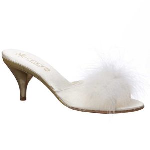 Roberta Avorio Marabou: Ciabatte da Sposa in raso e Piume Tacco 7
