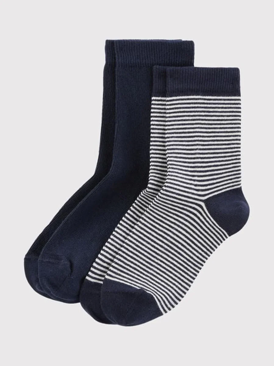 2 PAIA DI CALZINI IN COTONE MILLERIGHE BAMBINO