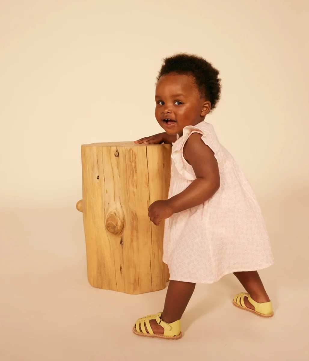 ABITO A MANICA CORTA E PAGLIACCETTO IN GARZA DI COTONE PER BEBÈ - immagine 6