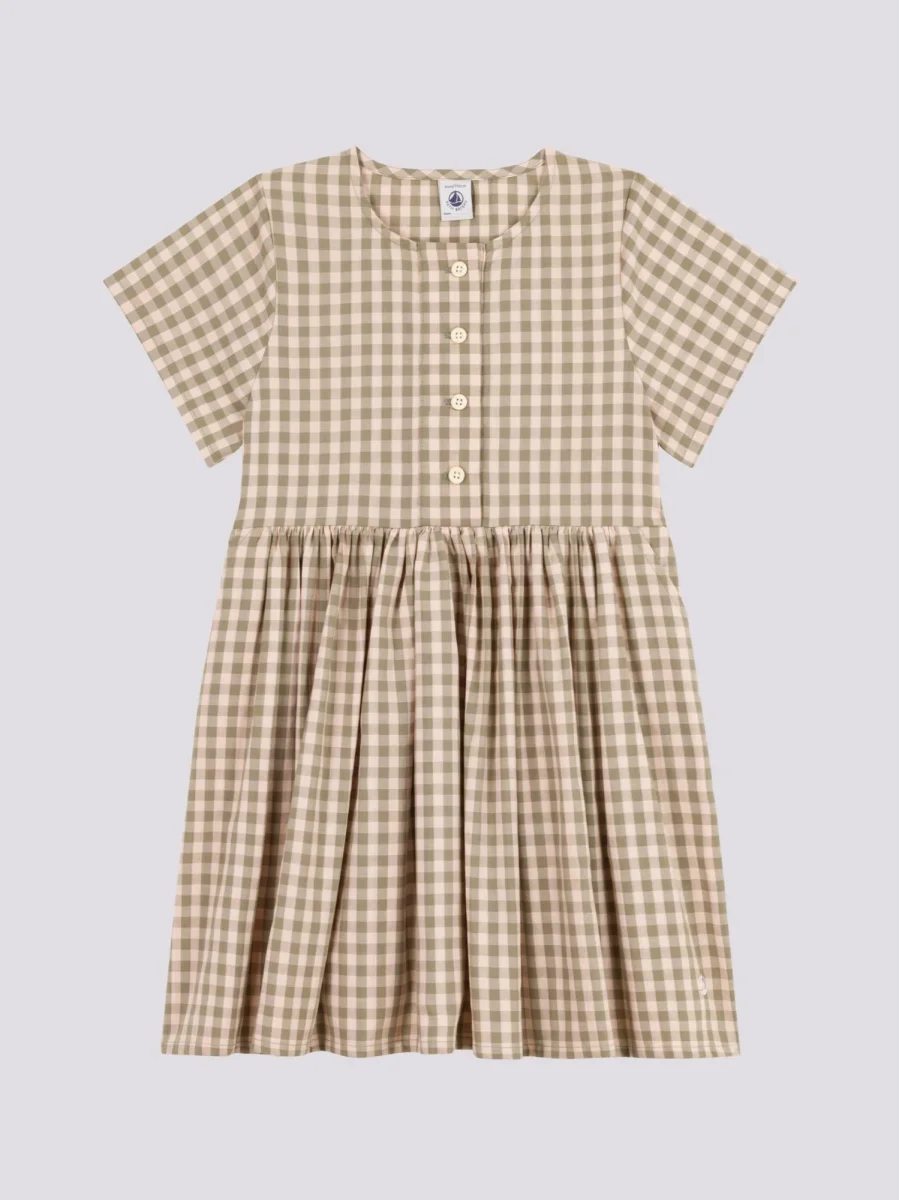 ABITO A MANICHE CORTE IN SEERSUCKER BAMBINA