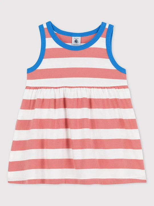 ABITO BEBè SENZA MANICHE IN JERSEY A RIGHE