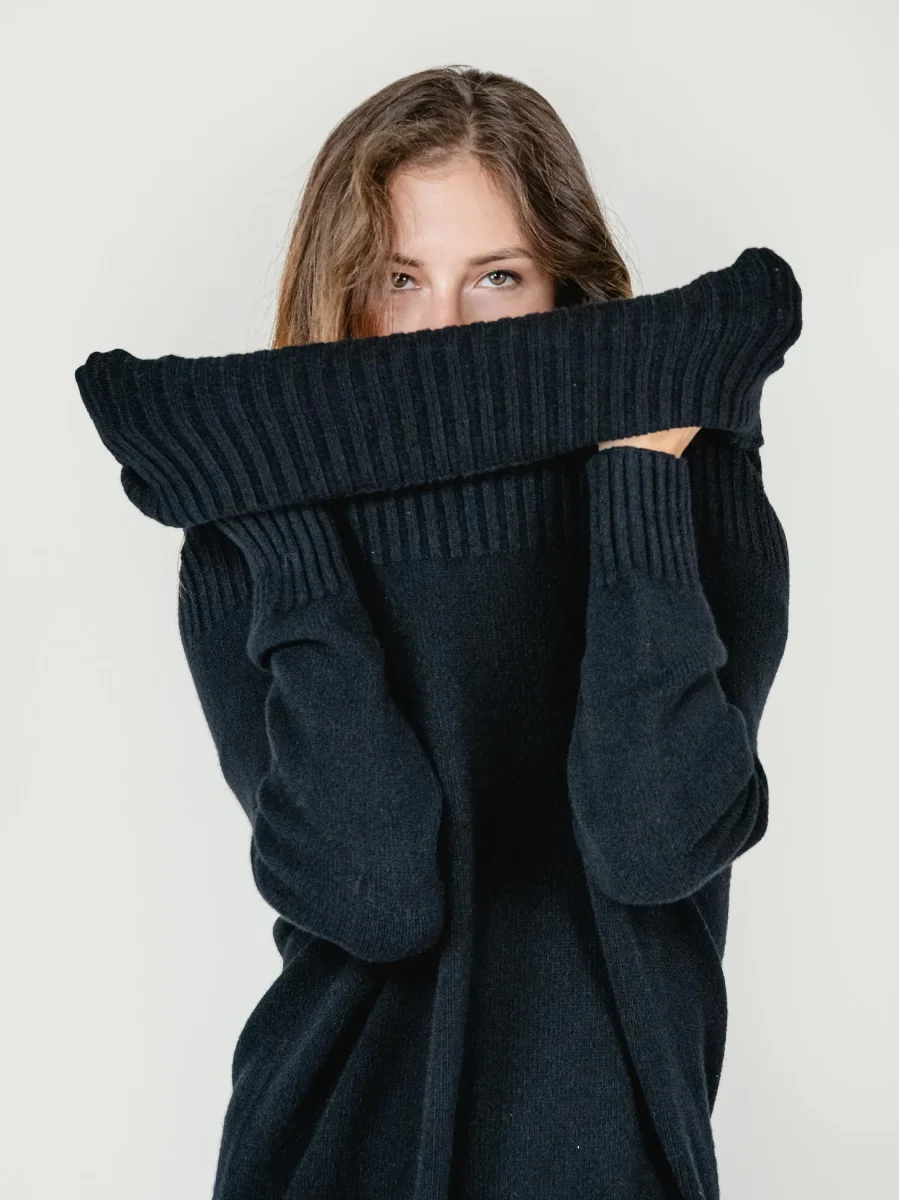 ABITO CORTO IN MAGLIA NERO - immagine 5