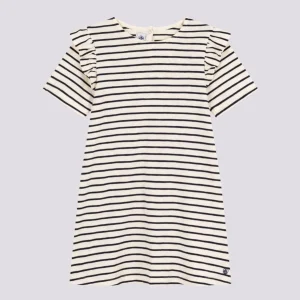 ABITO IN COTONE A RIGHE BAMBINA