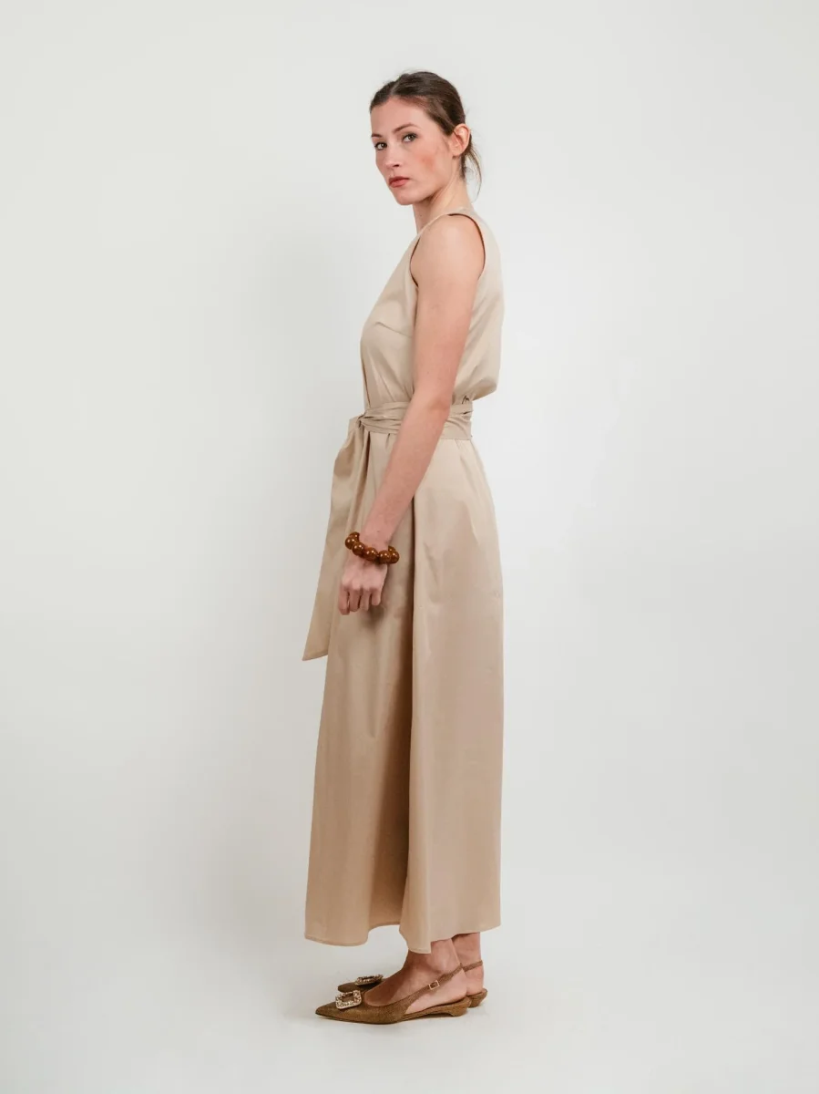 ABITO LUNGO CON FUSCIACCA SABBIA - immagine 3