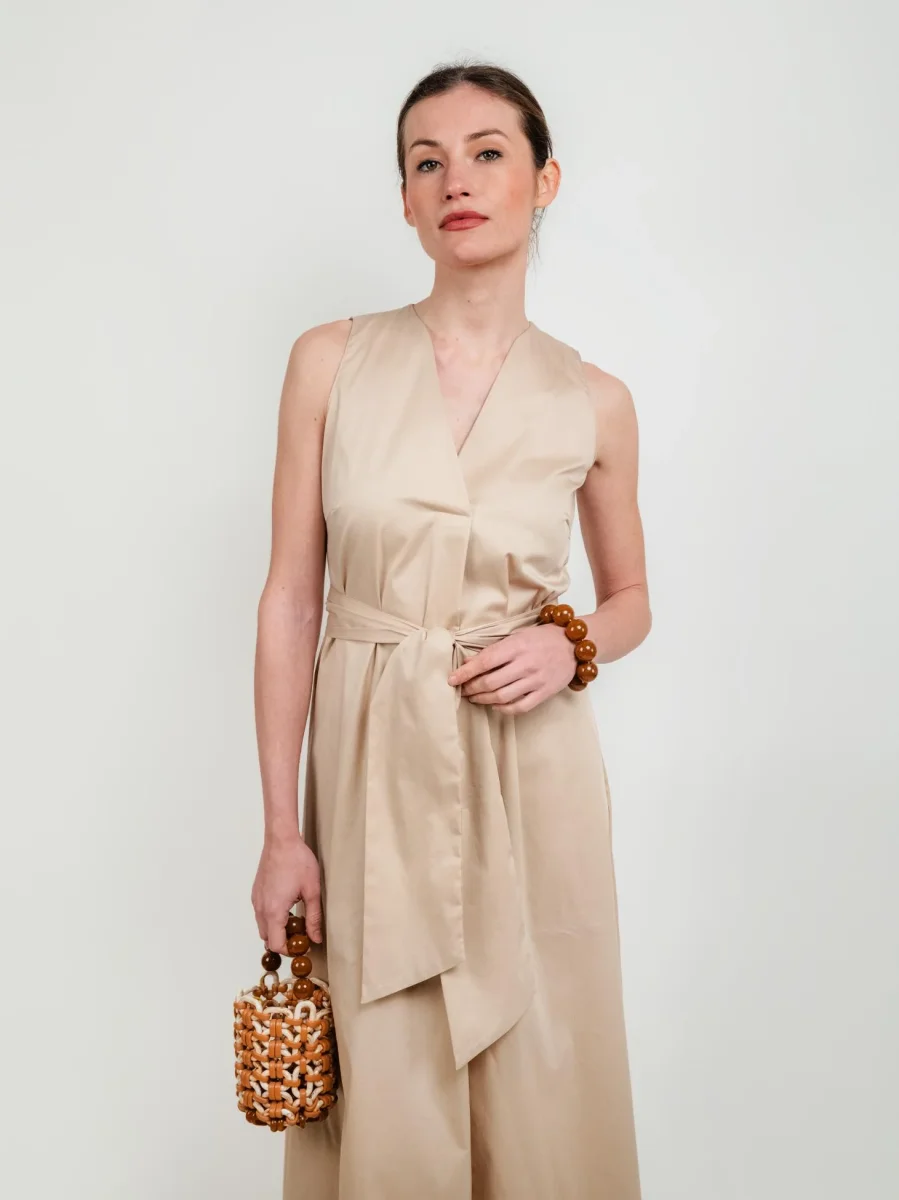 ABITO LUNGO CON FUSCIACCA SABBIA - immagine 7