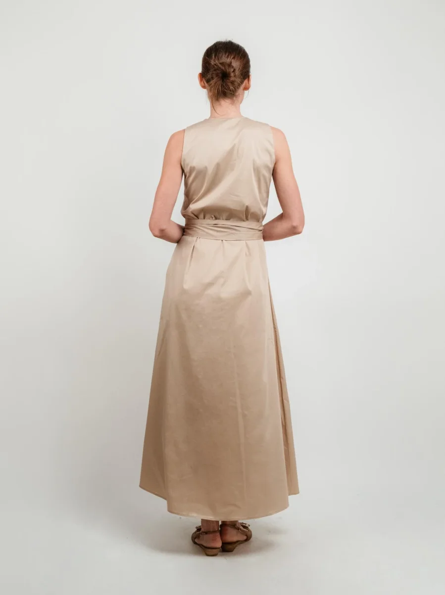 ABITO LUNGO CON FUSCIACCA SABBIA - immagine 4
