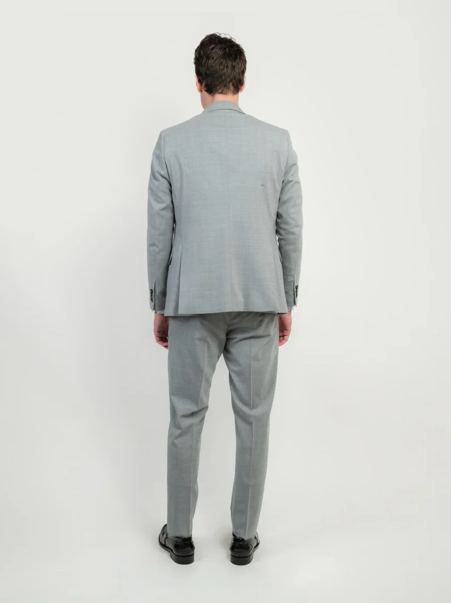 ABITO MONOPETTO IN FRESCO LANA GRIGIO - immagine 5