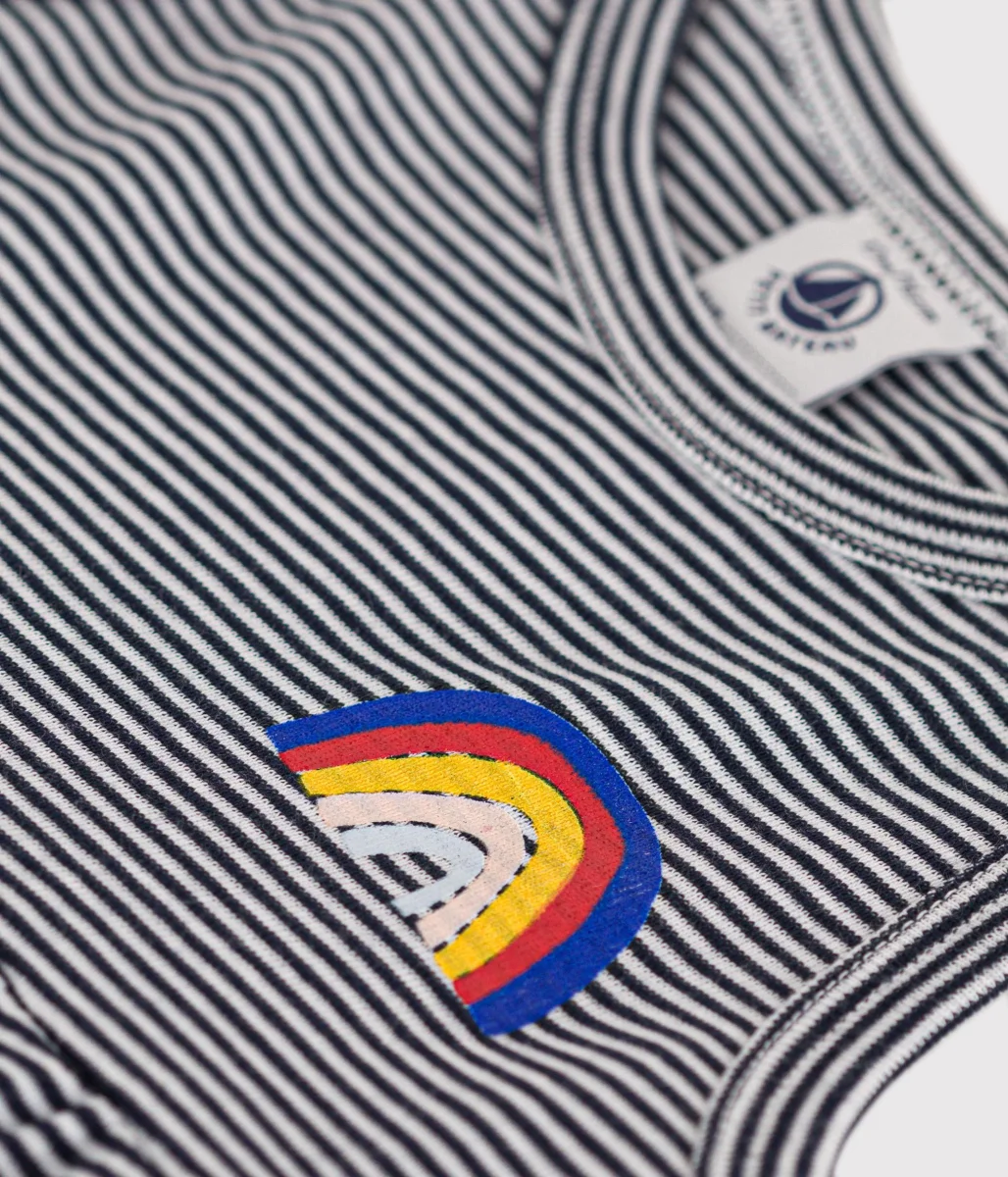 ABITO SENZA MANICHE BEBÈ IN COTONE RIGATO - immagine 3