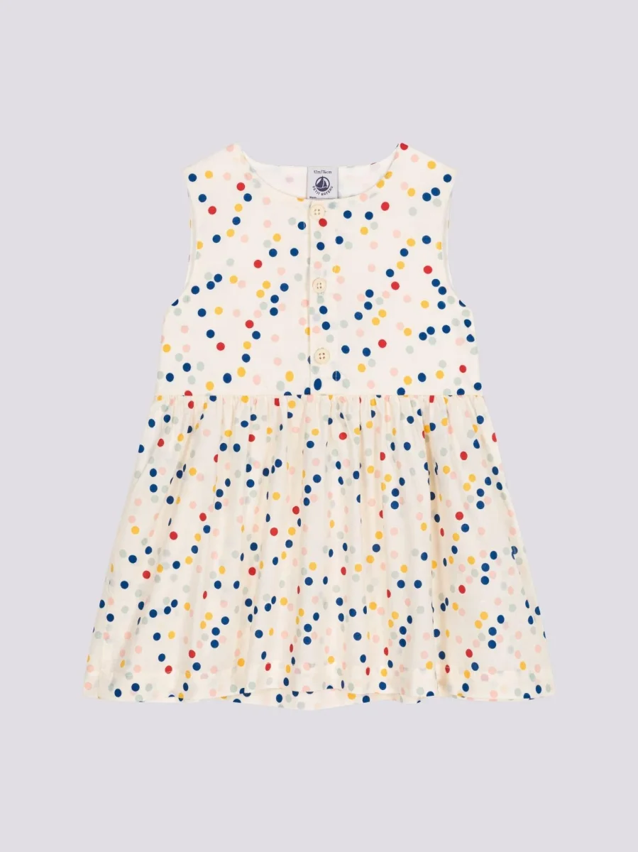 ABITO SENZA MANICHE IN POPELINE BEBÈ