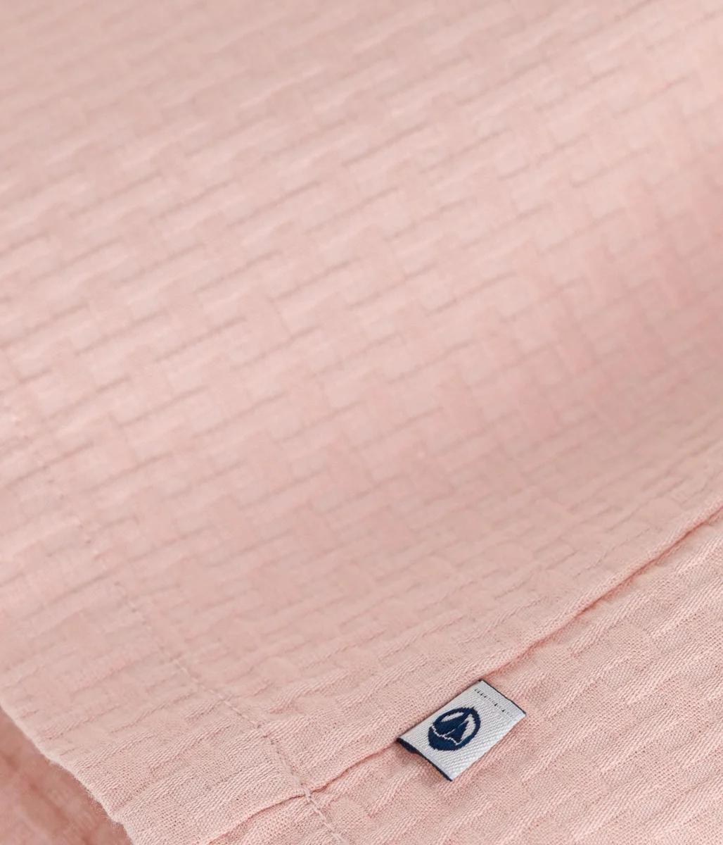 ABITO SENZA MANICHE ROSA BEBÈ IN COTONE OPERATO - immagine 3