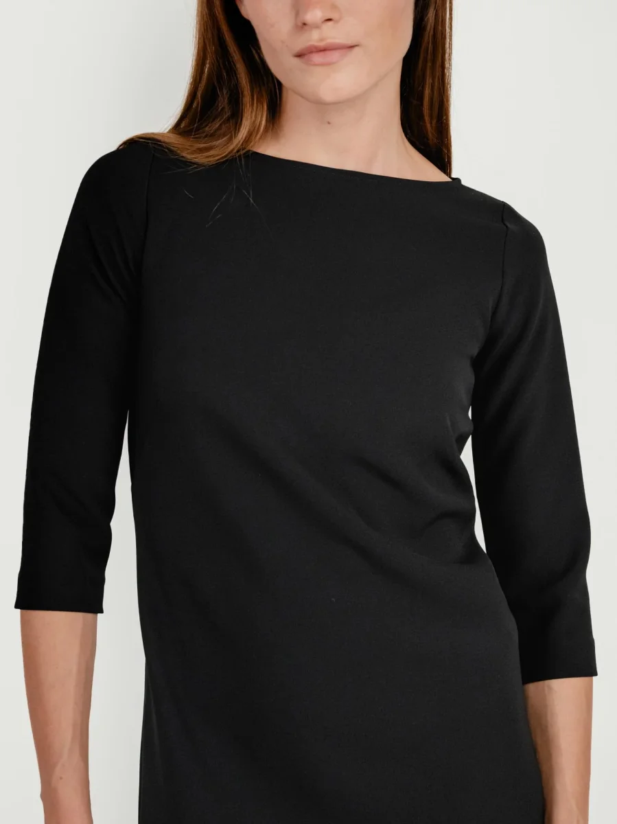 ABITO TUBINO CON MANICA A 3/4 NERO - immagine 5