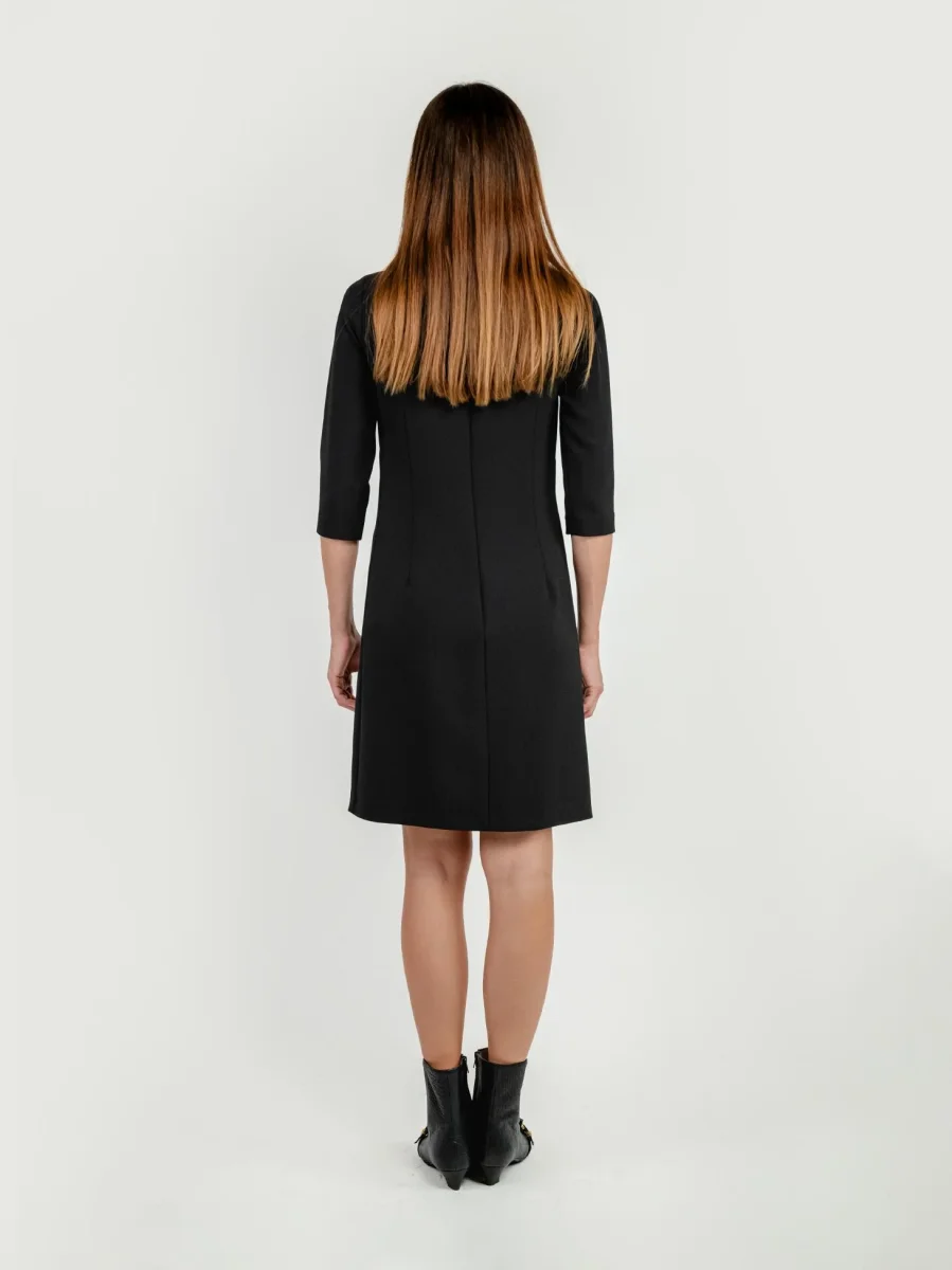 ABITO TUBINO CON MANICA A 3/4 NERO - immagine 4