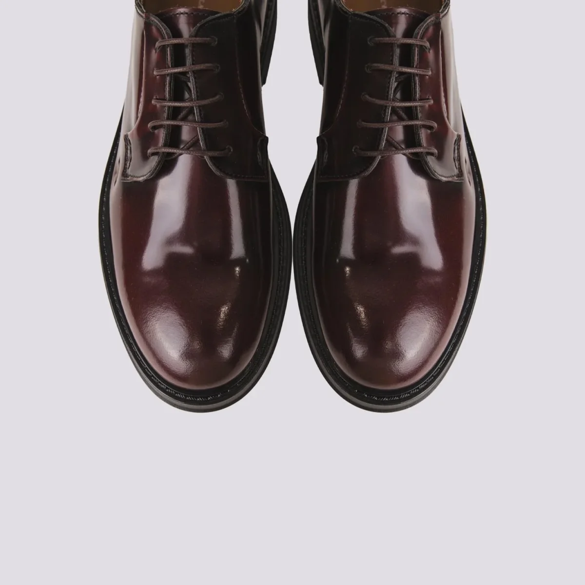 ALLACCIATA IN PELLE SPAZZOLATA BORDEAUX - immagine 4