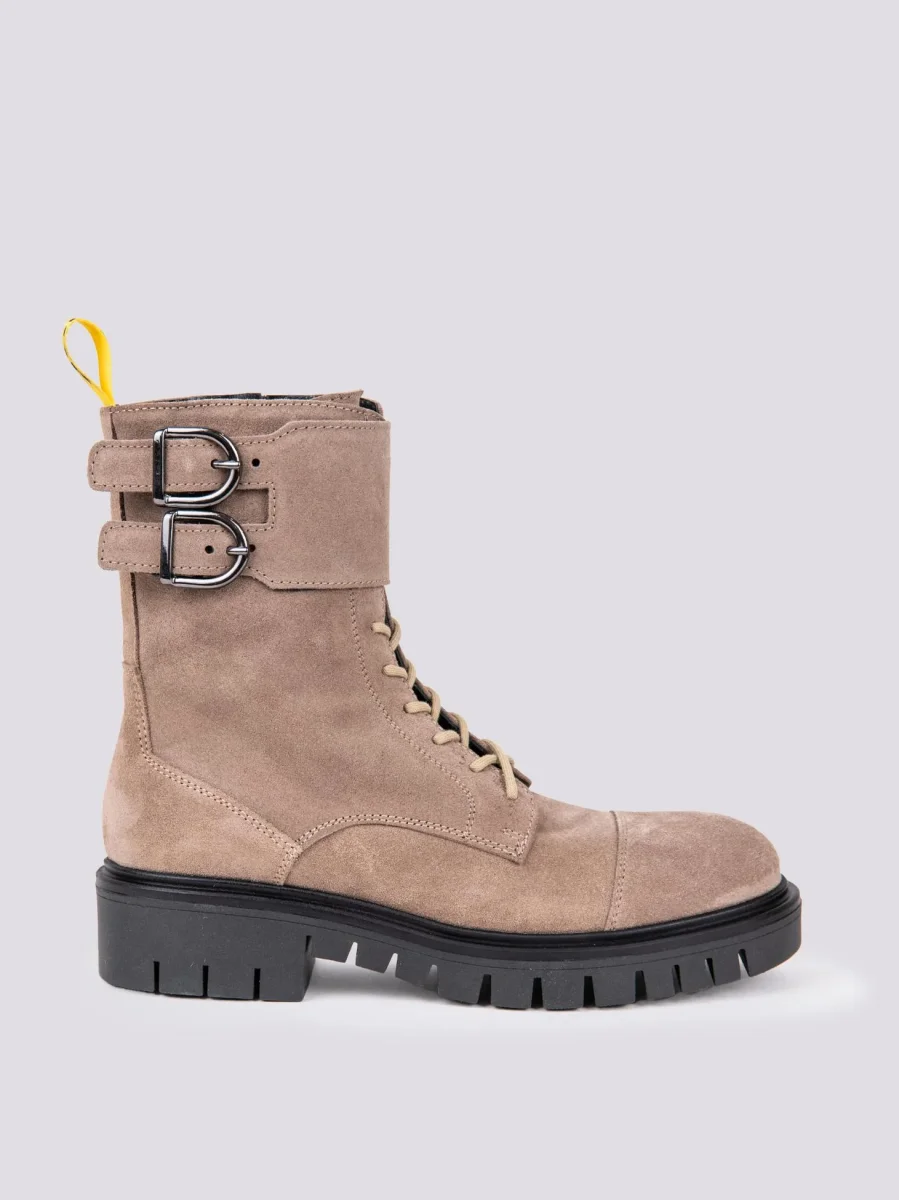 ANFIBIO BiMOR CON DOPPIA FIBBIA IN CAMOSCIO BEIGE