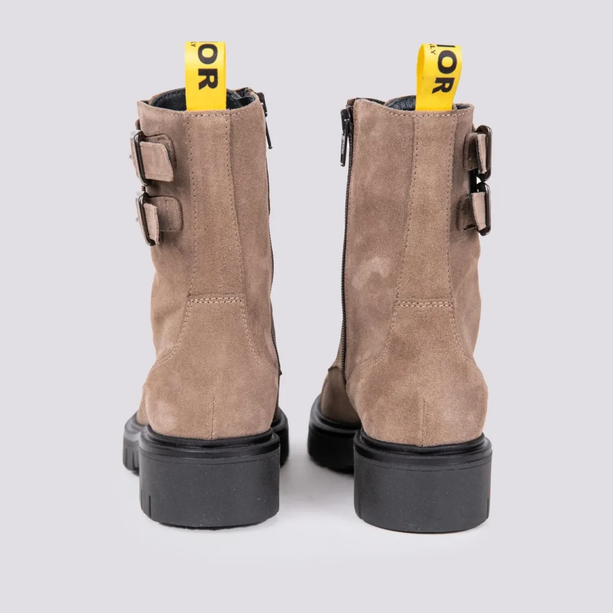 ANFIBIO BiMOR CON DOPPIA FIBBIA IN CAMOSCIO BEIGE - immagine 5