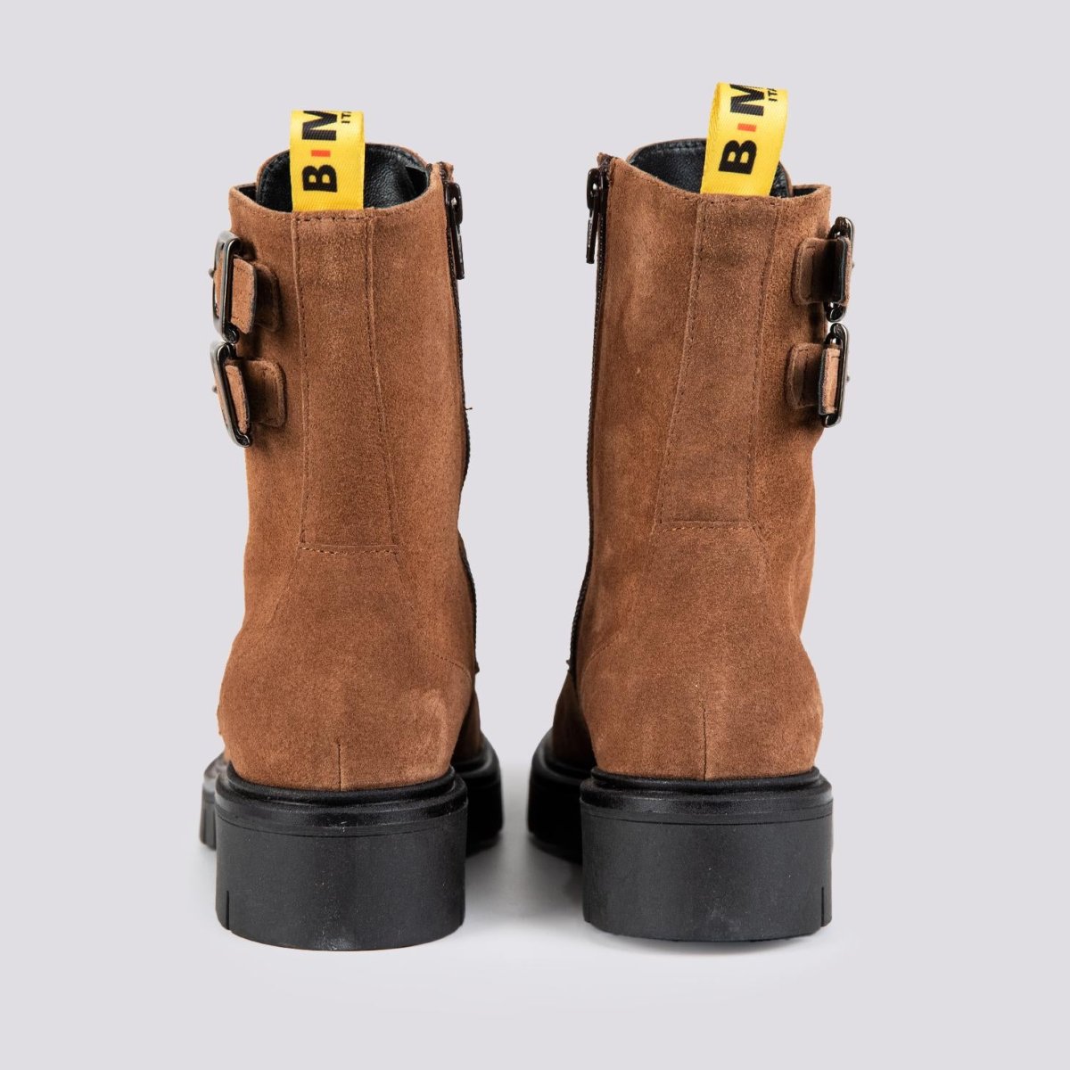 ANFIBIO BiMOR CON DOPPIA FIBBIA IN CAMOSCIO MATTONE - immagine 4