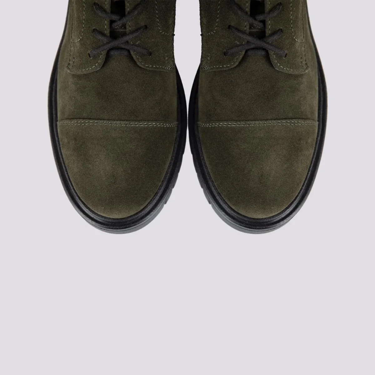 ANFIBIO BiMOR CON DOPPIA FIBBIA IN CAMOSCIO VERDE SALVIA - immagine 5