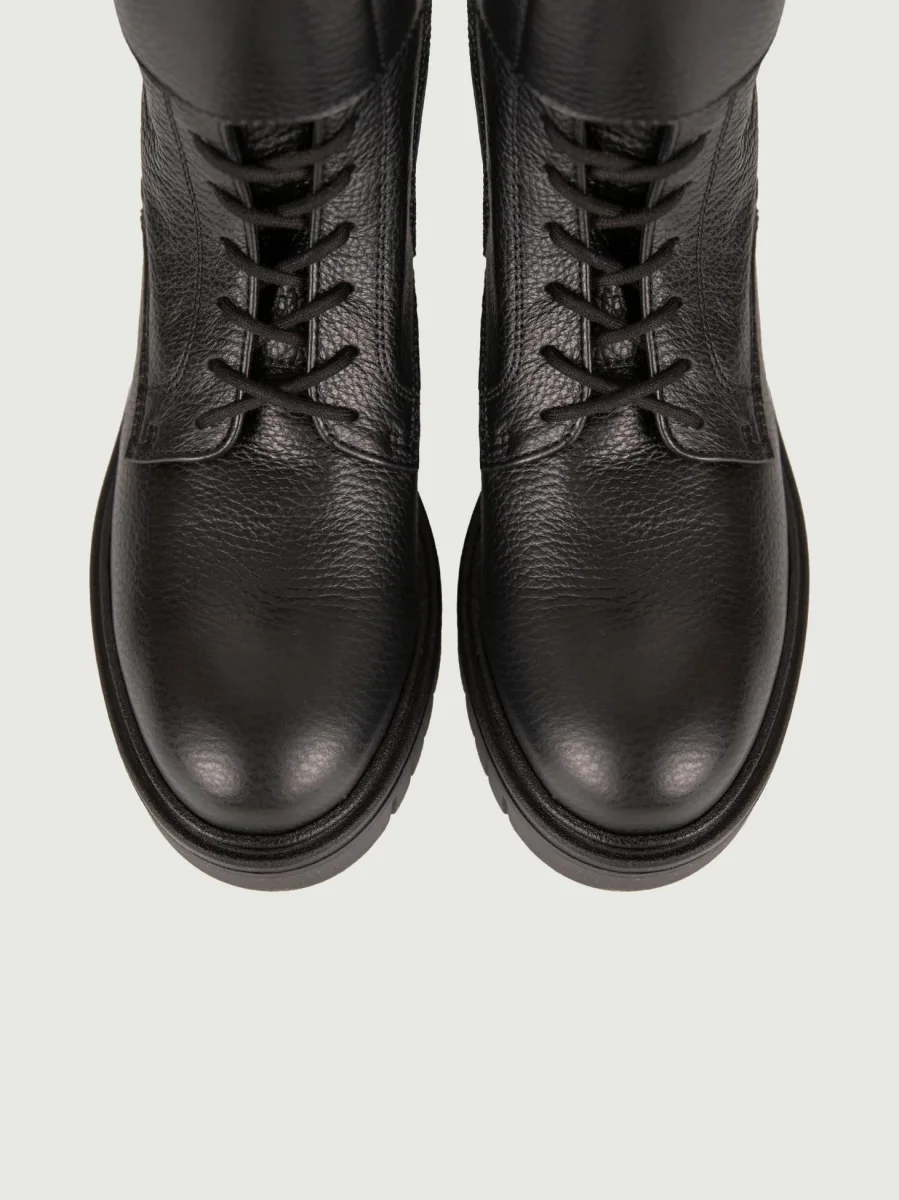 ANFIBIO IN PELLE MARTELLATA NERA - immagine 5