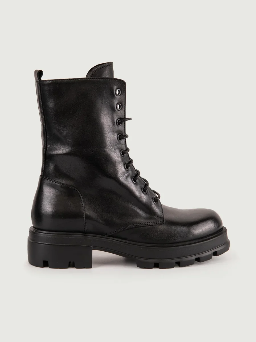 ANFIBIO IN PELLE NERA CON PARA EXTRALIGHT