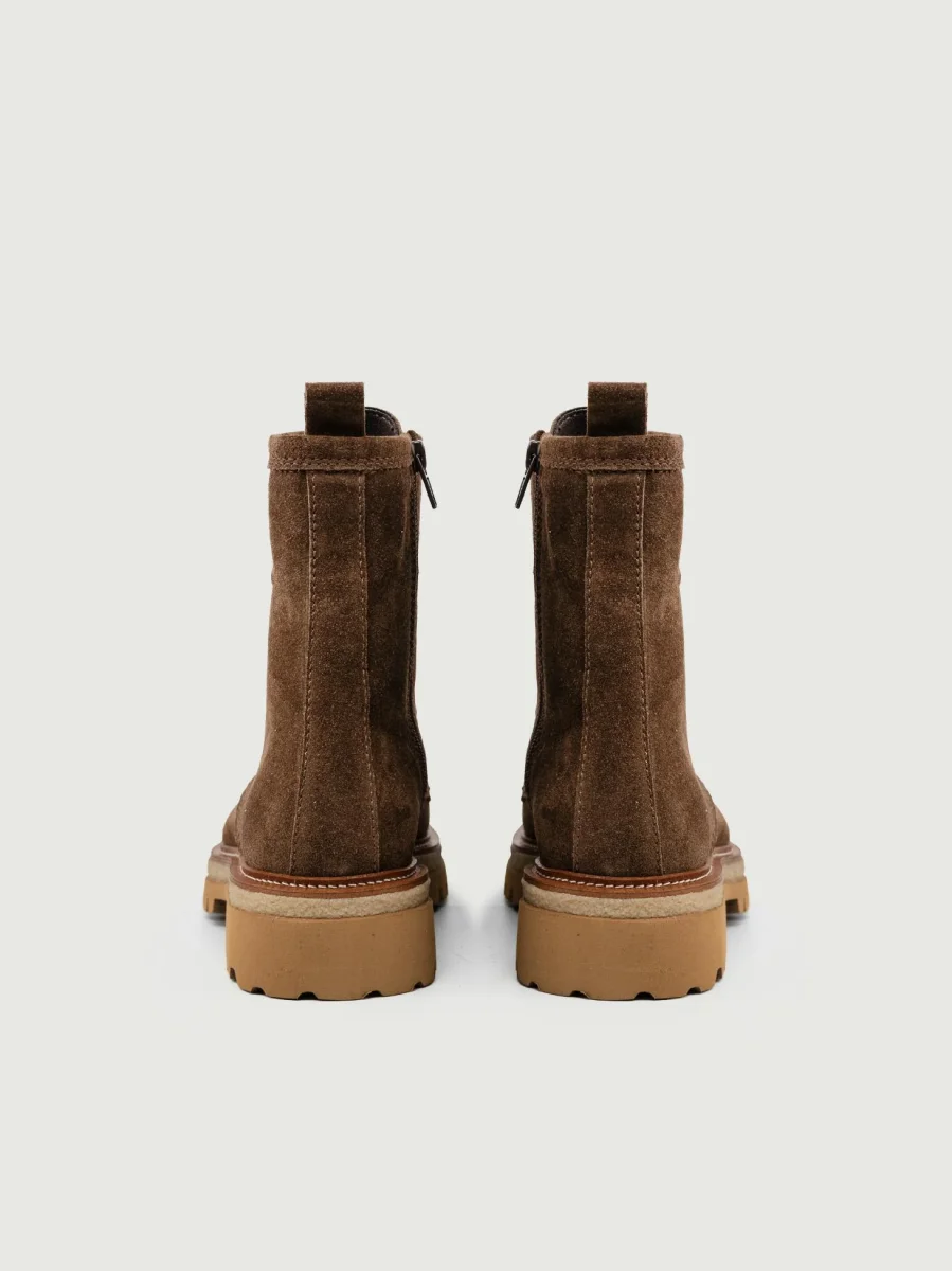 ANFIBIO IN PELLE SCAMOSCIATA CACAO - immagine 4