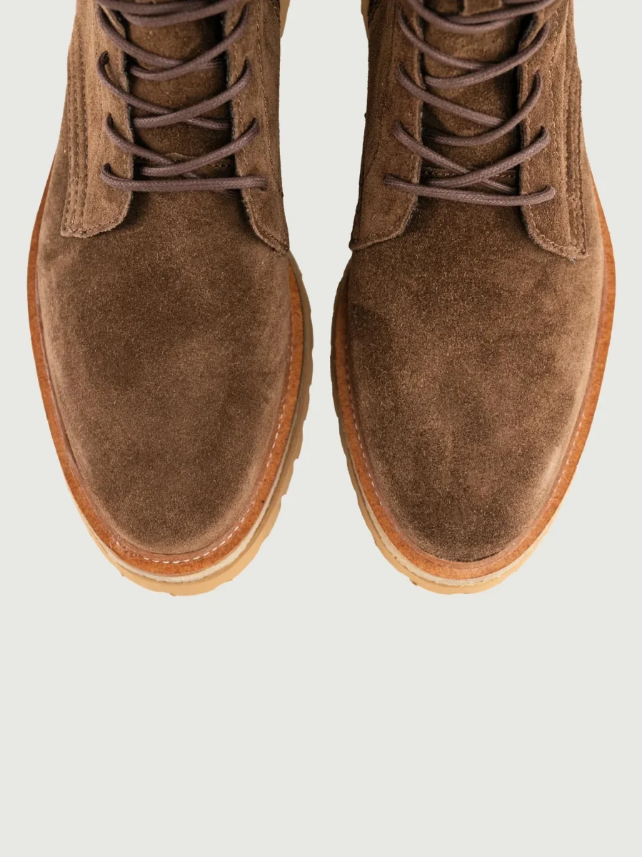 ANFIBIO IN PELLE SCAMOSCIATA CACAO - immagine 5