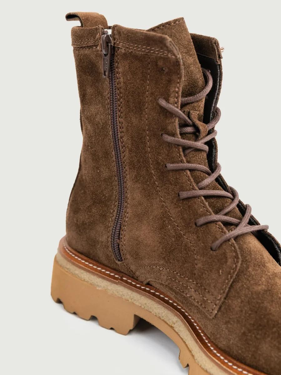 ANFIBIO IN PELLE SCAMOSCIATA CACAO - immagine 6