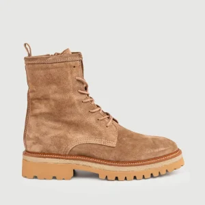 ANFIBIO IN PELLE SCAMOSCIATA TAUPE