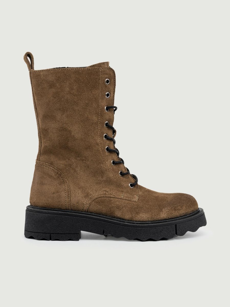 ANFIBIO IN PELLE SCAMOSCIATA TAUPE