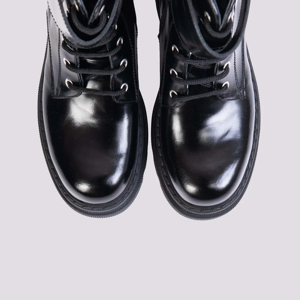 ANFIBIO IN PELLE SPAZZOLATA CON FIBBIA TWEED - immagine 4