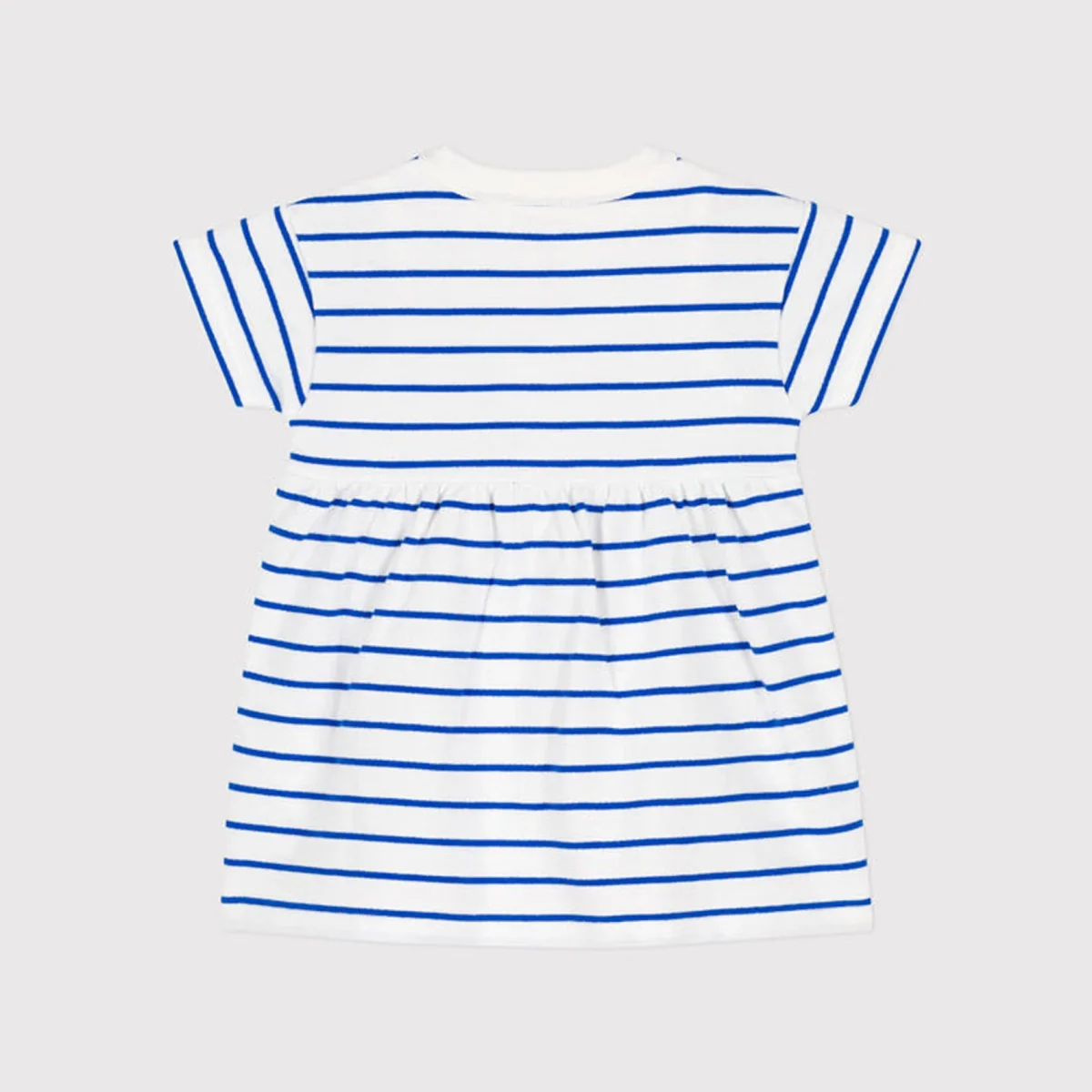 Abito In Tessuto Felpato Bebè Con Body Integrato - immagine 5