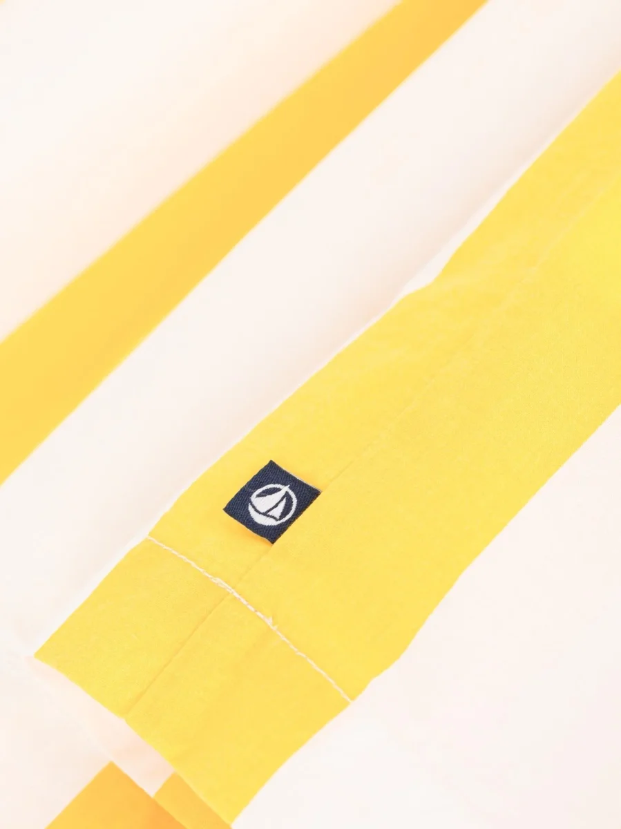 Abito a maniche corte in cotone a righe bambina - immagine 4