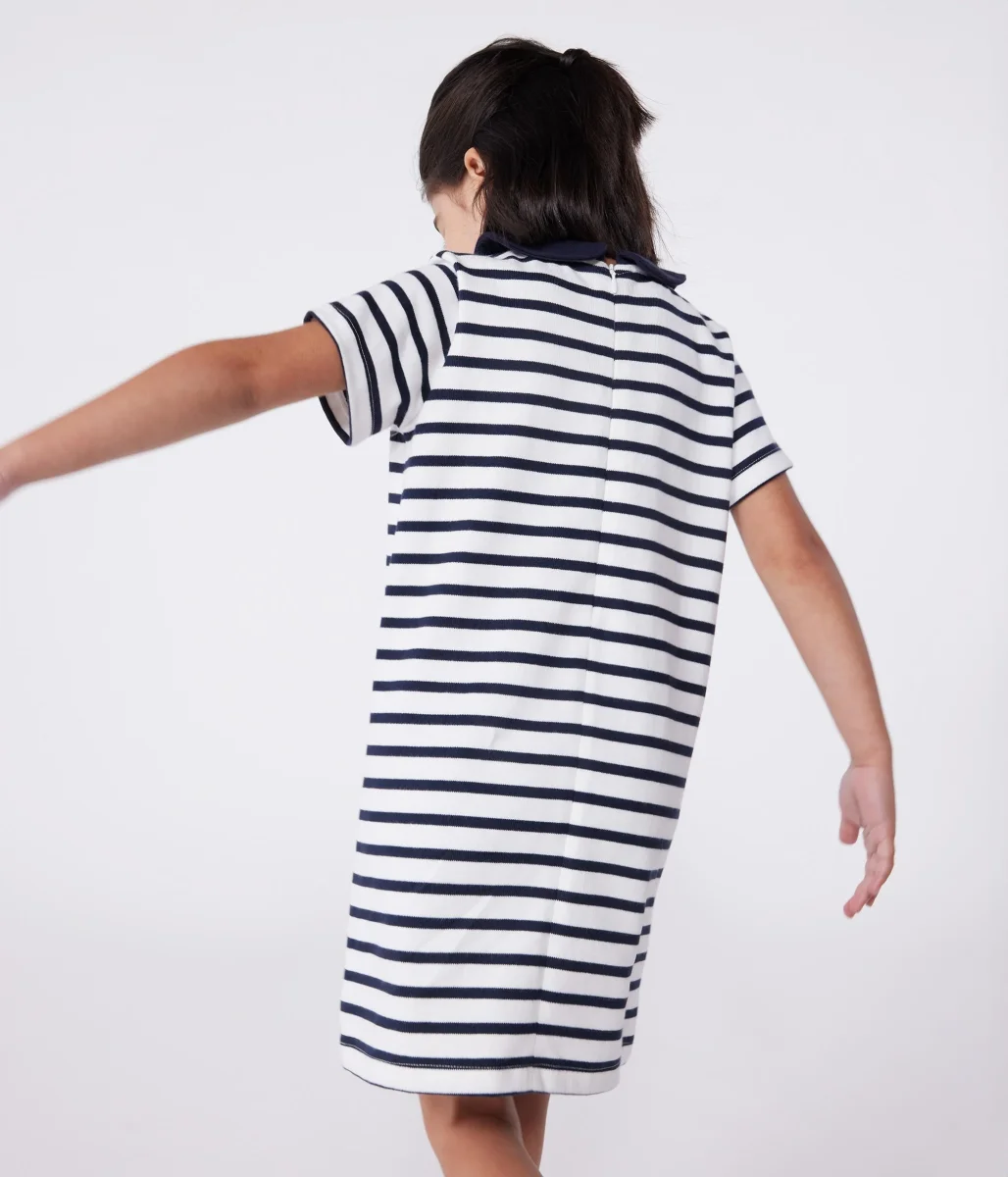 Abito a maniche corte in cotone bambina - immagine 5