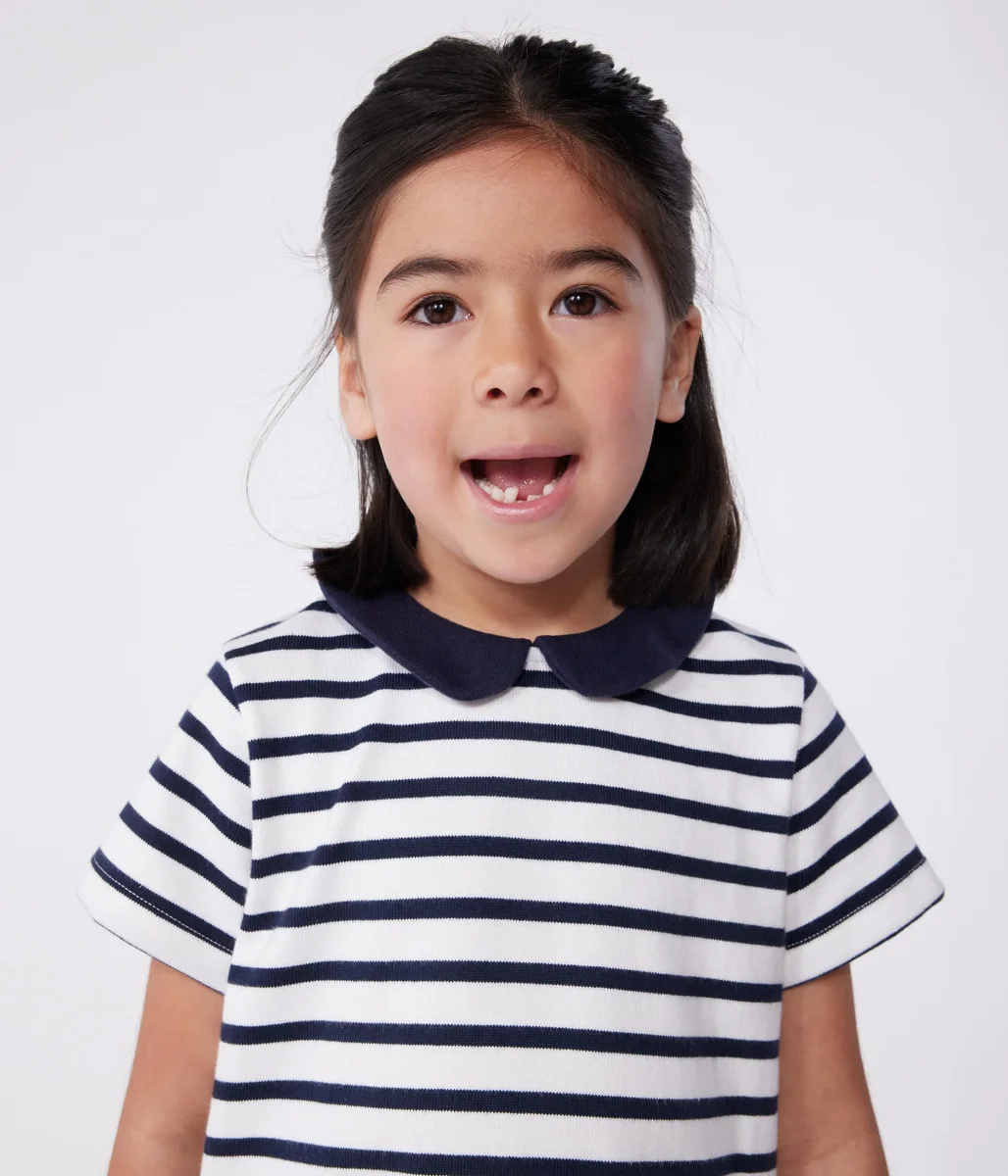 Abito a maniche corte in cotone bambina - immagine 6