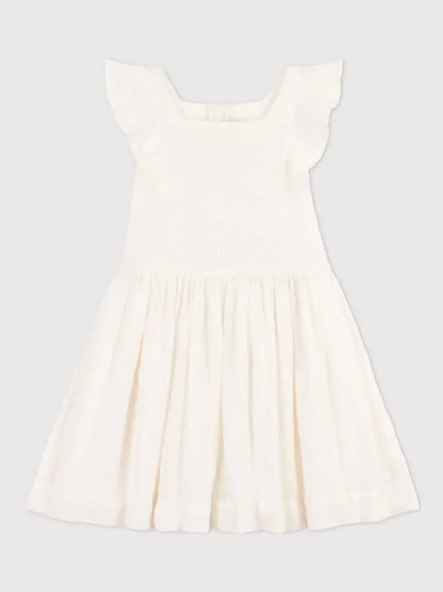 Abito bambina in pizzo sangallo