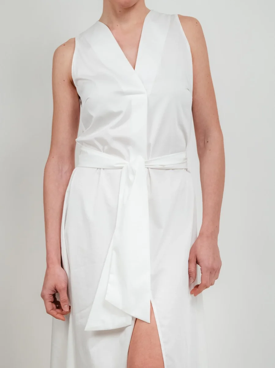 Abito lungo CON FUSCIACCA  bianco ottico - immagine 5
