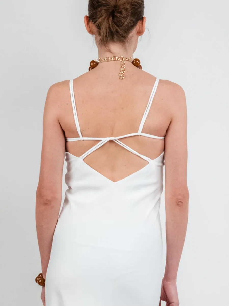 Abito lungo bianco - immagine 5