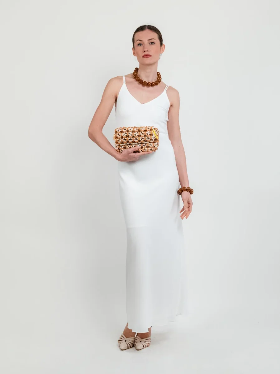 Abito lungo bianco - immagine 8