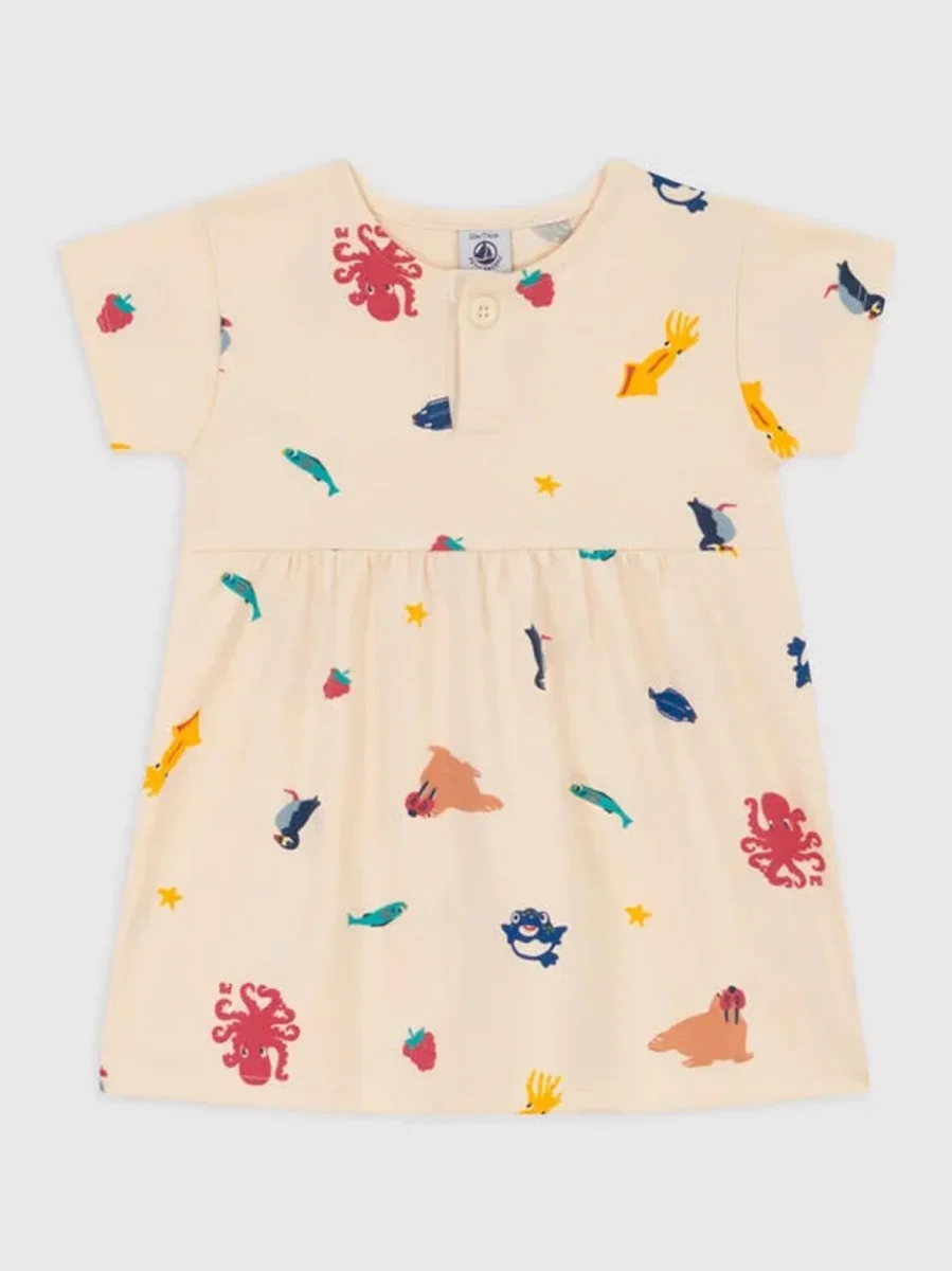 Abito manica corta bebè in jersey