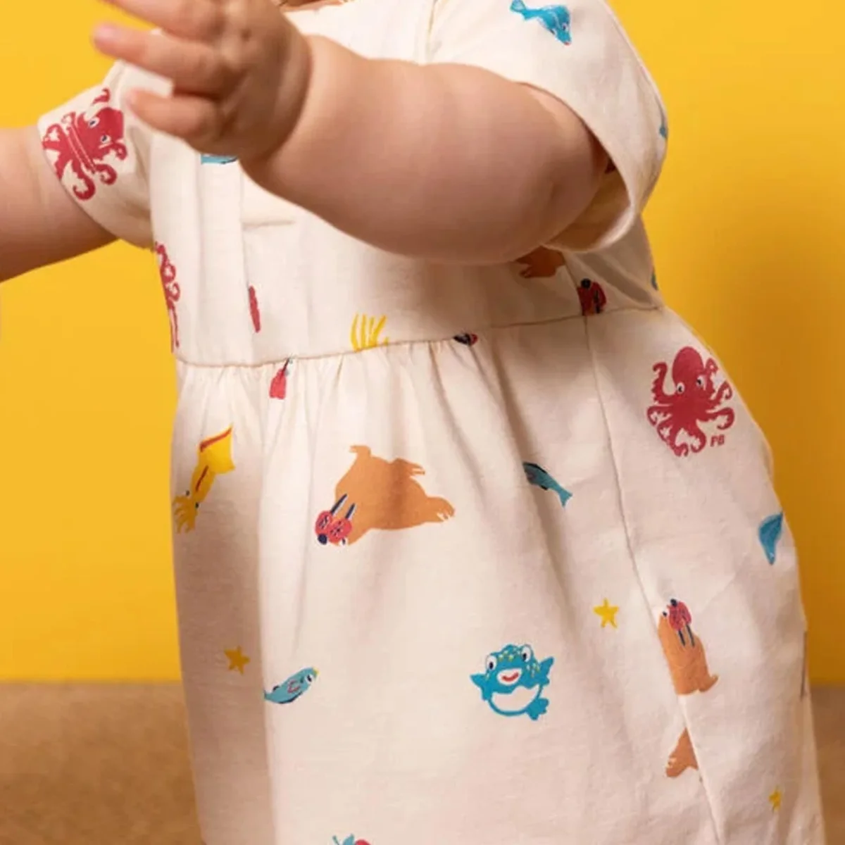 Abito manica corta bebè in jersey - immagine 4