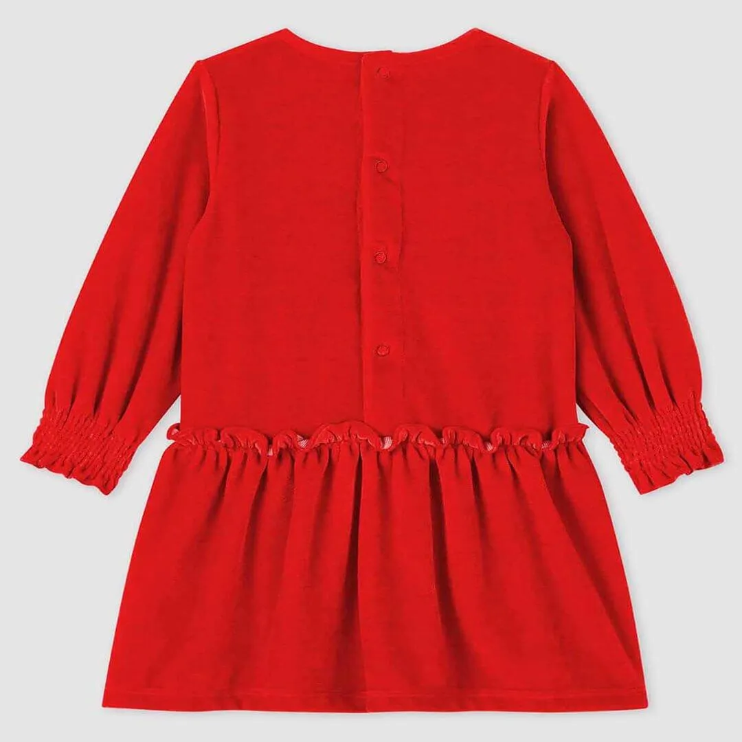 Abito rosso a maniche lunghe - immagine 5