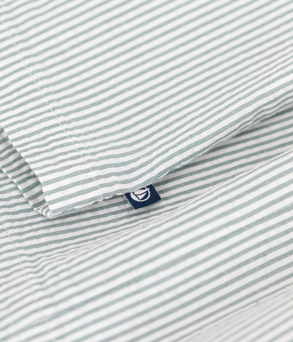 Abito senza maniche in cotone a righe neonato - immagine 7