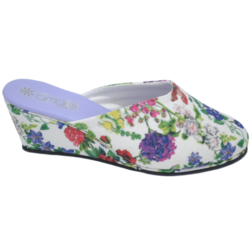 Beatrice Floreale: Pantofole da Donna in cotone stampato - immagine 6