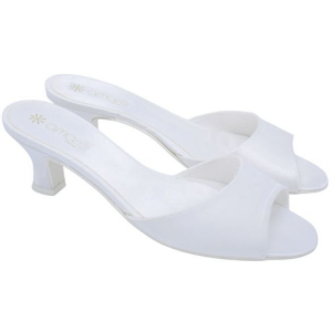 Perla: Ciabatte da Sposa in raso Tacco 5