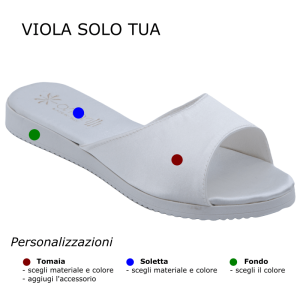 Viola Solo Tua – Ciabatte a fascia da Personalizzare
