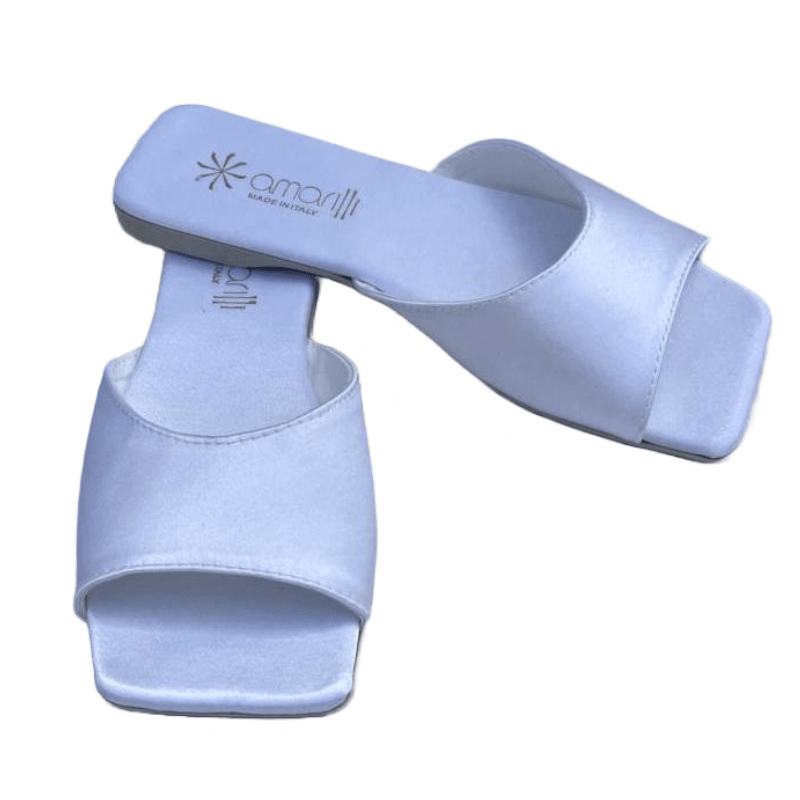 Alice: Ciabatte da Sposa in Raso a fascia singola - immagine 3