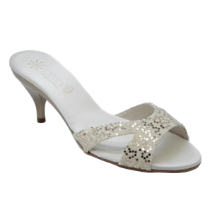 Sara Ciabatte da Sposa con motivo Strass