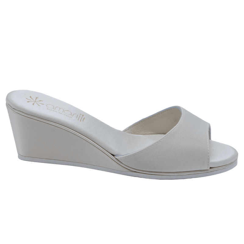 Stefania: Pantofole da Sposa in Raso - immagine 3