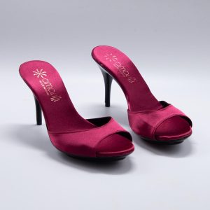 Ciabatte da Donna Giulia Bordeaux Tacco 9