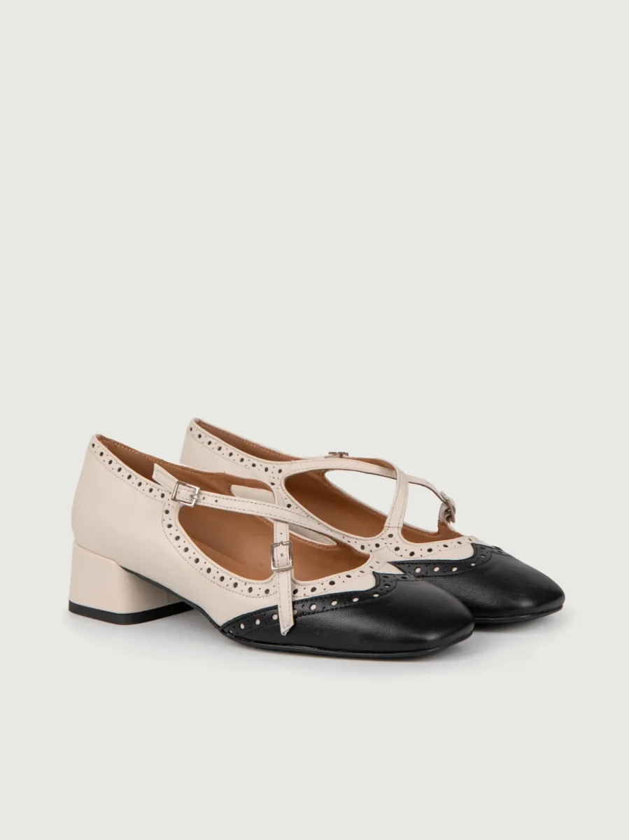 BALLERINA BICOLORE CON CODA DI RONDINE - immagine 3