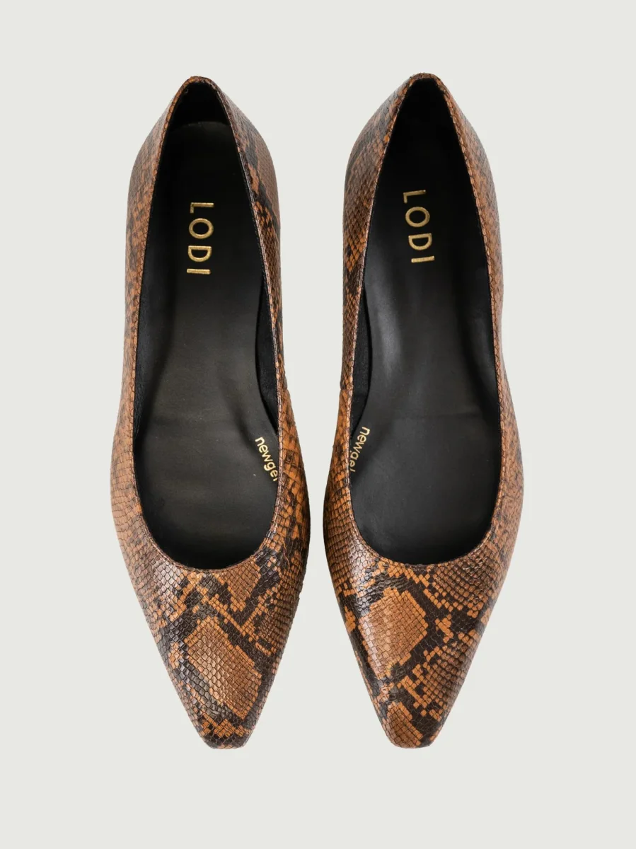 BALLERINA IN PELLE STAMPA PITONE - immagine 5